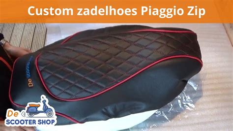 Custom zadelhoes monteren Piaggio Zip 